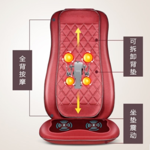 荣康家用按摩椅垫RK-988多功能按摩器3D机械手揉捏按摩细节图