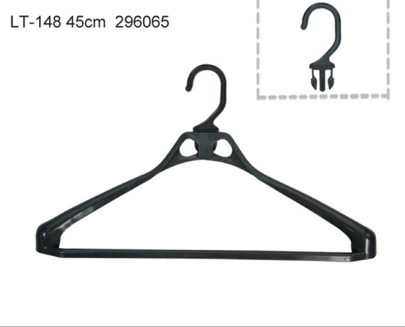 Lt-148 full-plastic garment accessories hangers Plastic hangers 45 cm
