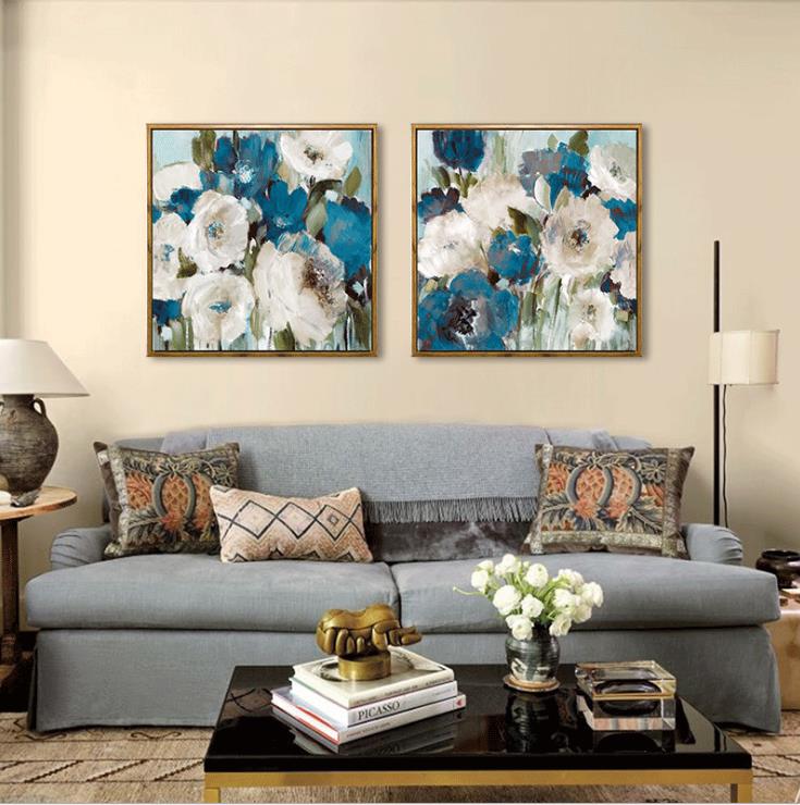 Shengshi American country flower framed decorative paintings, modern and simple entrance and living room wall paintings, hotel bedroom matching paintings undefined