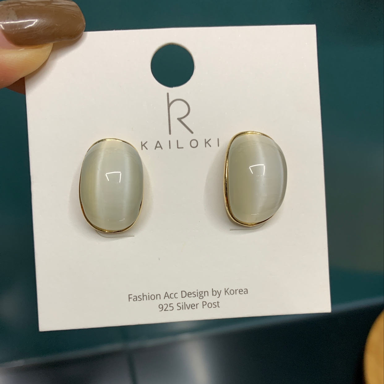 猫眼灰耳环凯洛琪饰品凯洛琪饰品凯洛琪饰品凯洛琪饰品