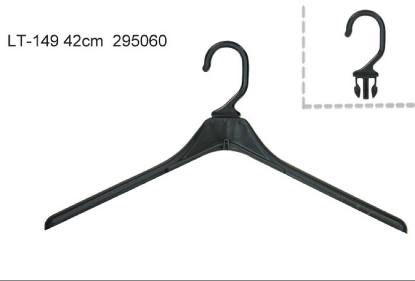 Lt-149 full plastic clothing accessories clothing racks plastic racks 42 cm