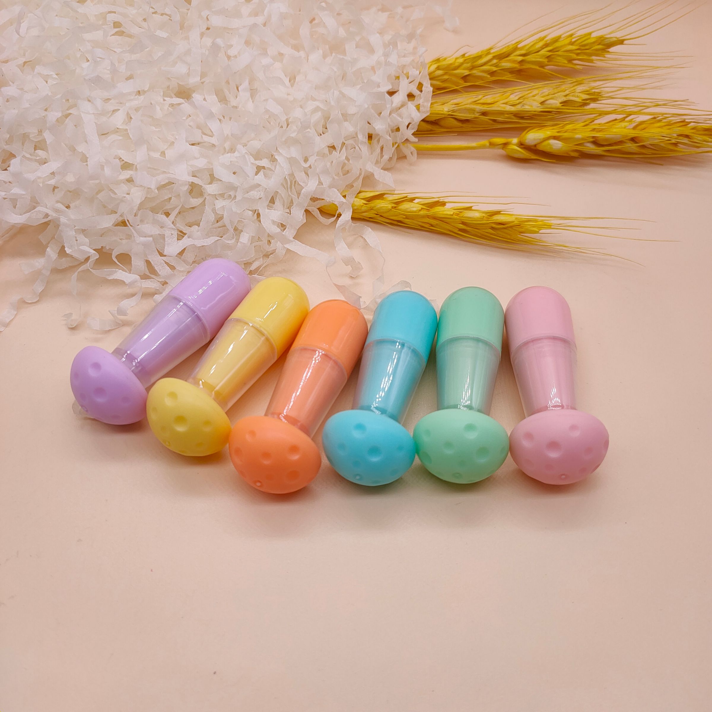 Korean color miniature fluorescent three-dimensional mushroom fluorescent pen writing marker key sentence pen creative marker pen