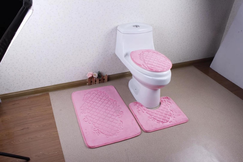 Flannel embossed three-piece set Item Picture