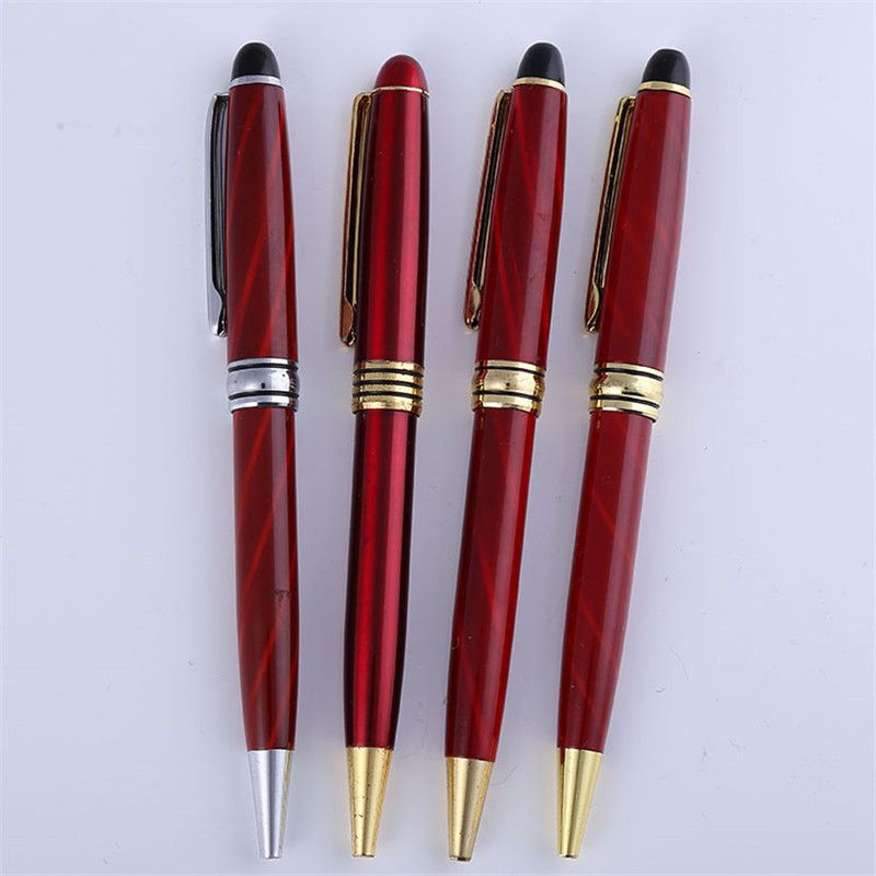 Business metal signature rotating metal ballpoint pen Office stationery custom logo metal ballpoint pen