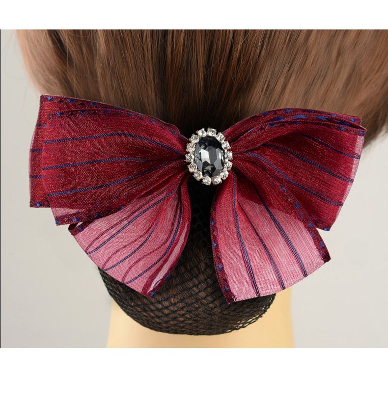 The new nurse's headpiece is exquisite. The professional bun with a net pocket at work is simple. The flight attendant's lace is high-end, elegant and fresh Specification image