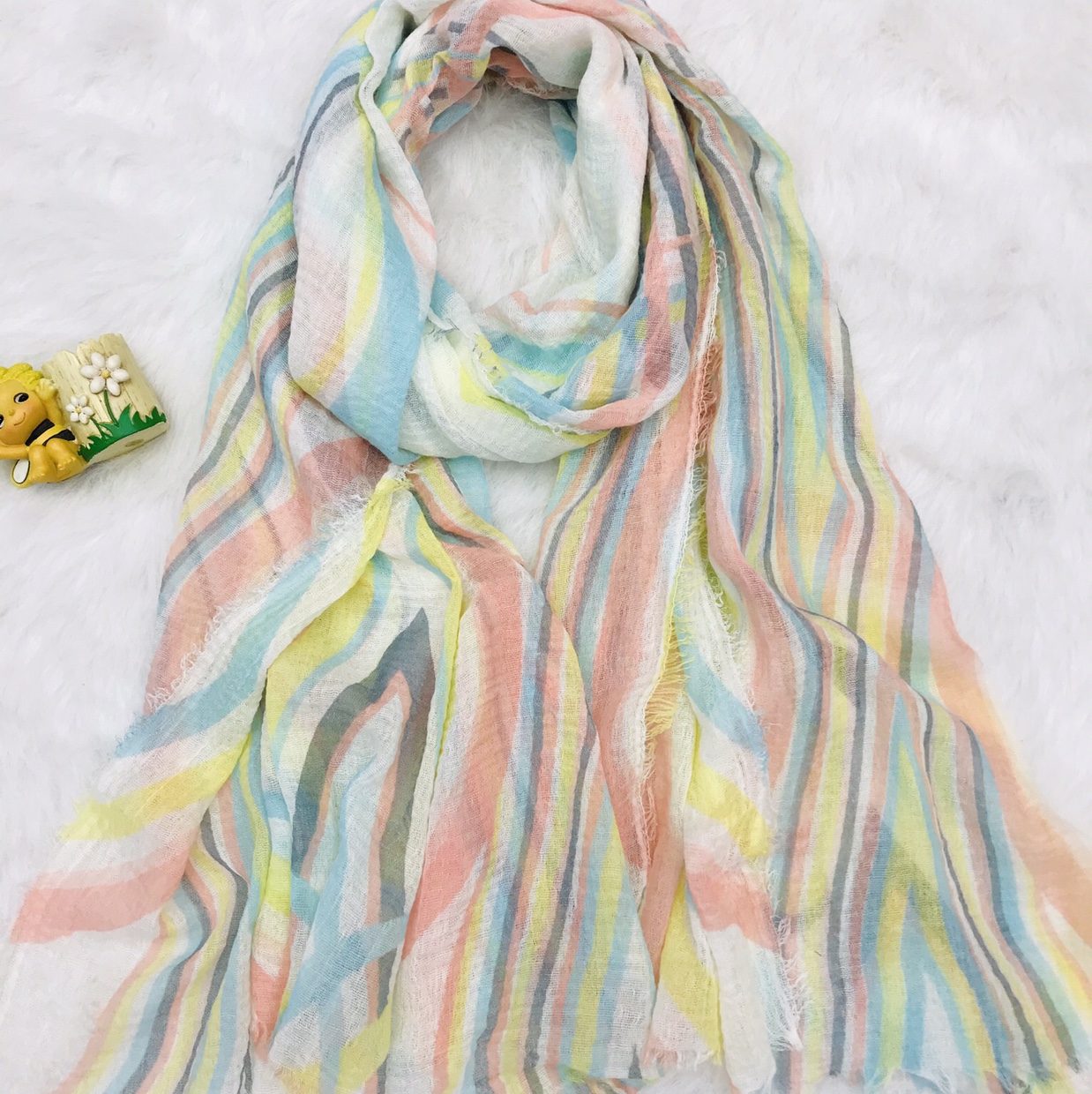Women's New Color Striped 3 Scarf