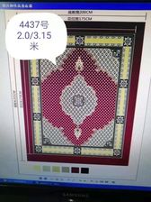 外贸伊斯兰地毯礼拜毯新款2m×3m格纹花型
