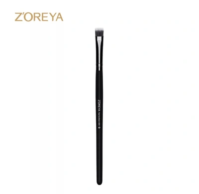Zoreya Beauty Tools Europe And The United States White Head Black Sole Artificial Fiber Makeup Brush Black Wooden Handle Eyeliner Brush