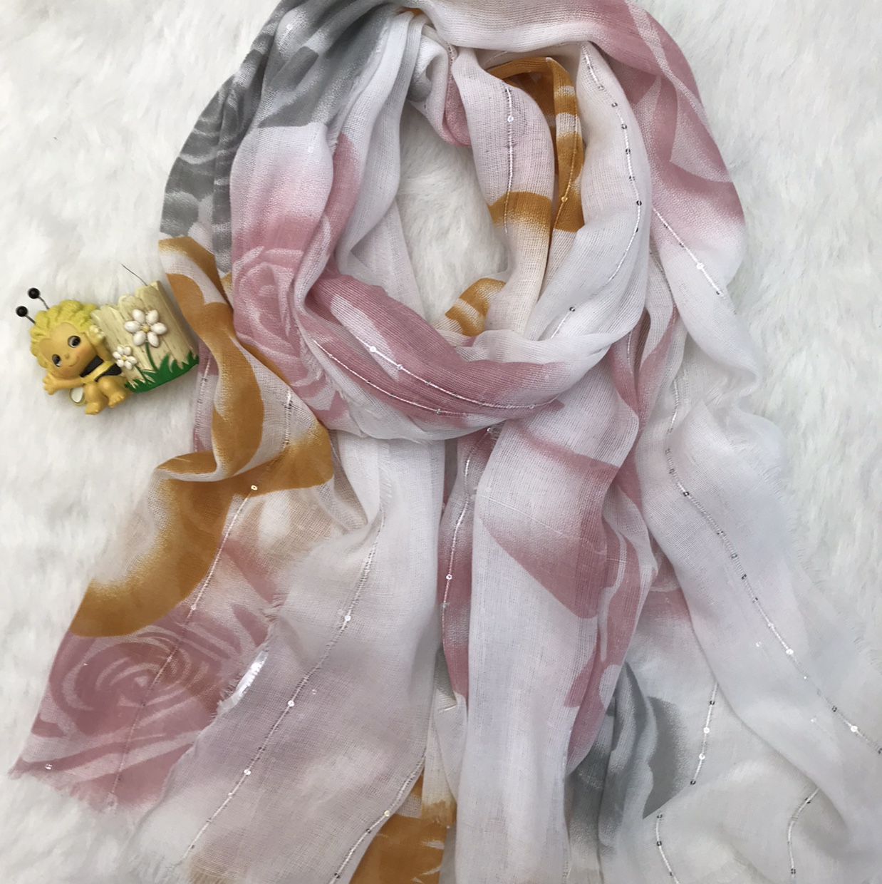Women's New Big Flower 6 Scarf
