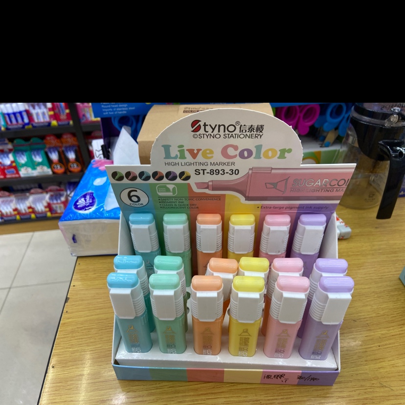 6色荧光笔荧光笔批发荧光笔图