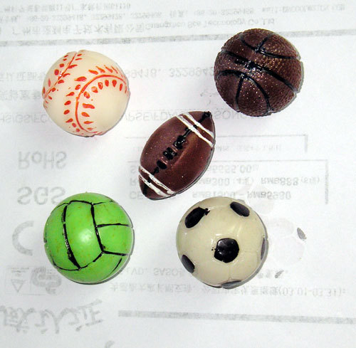 Soft rubber toy sports ball thumbnail