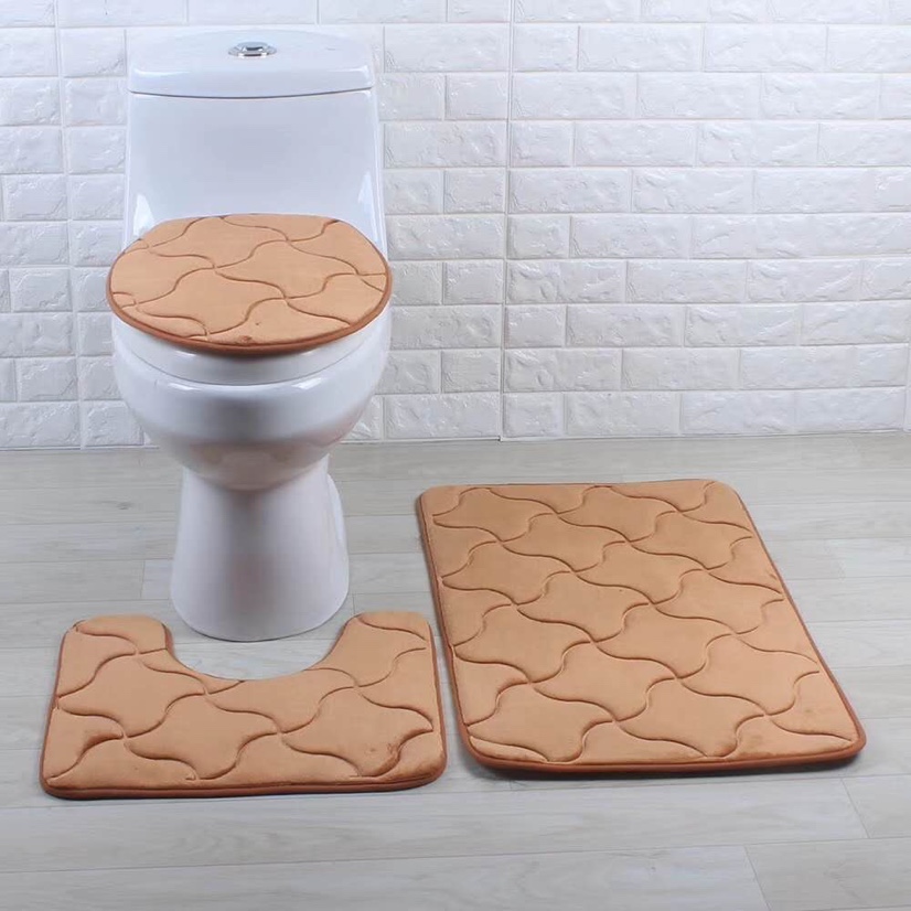 Flannel embossed three-piece set undefined