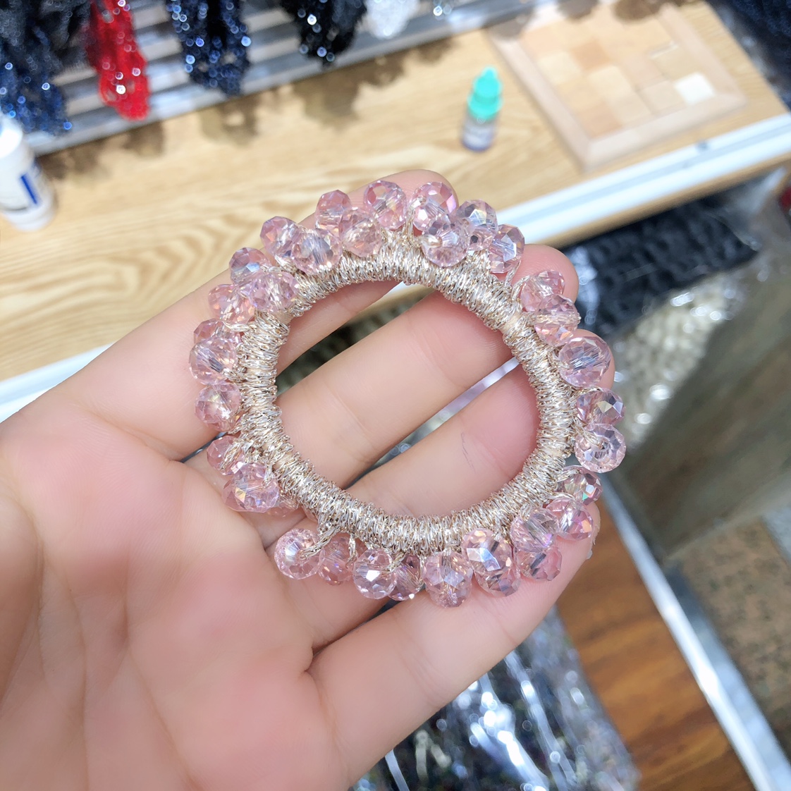水晶发绳