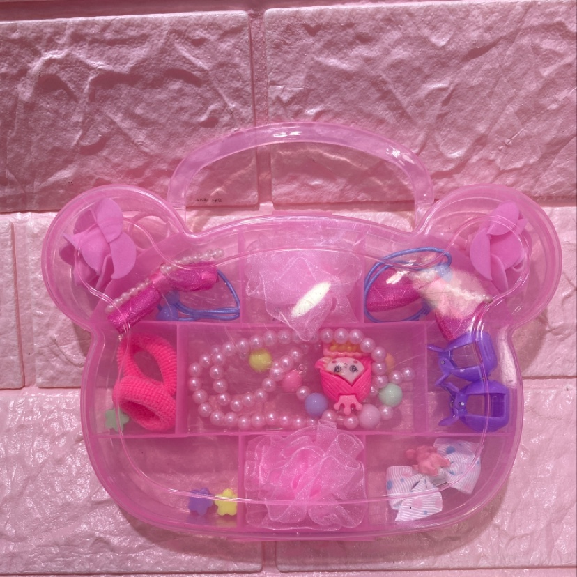 Children's jewelry is in the shape of a box bear thumbnail