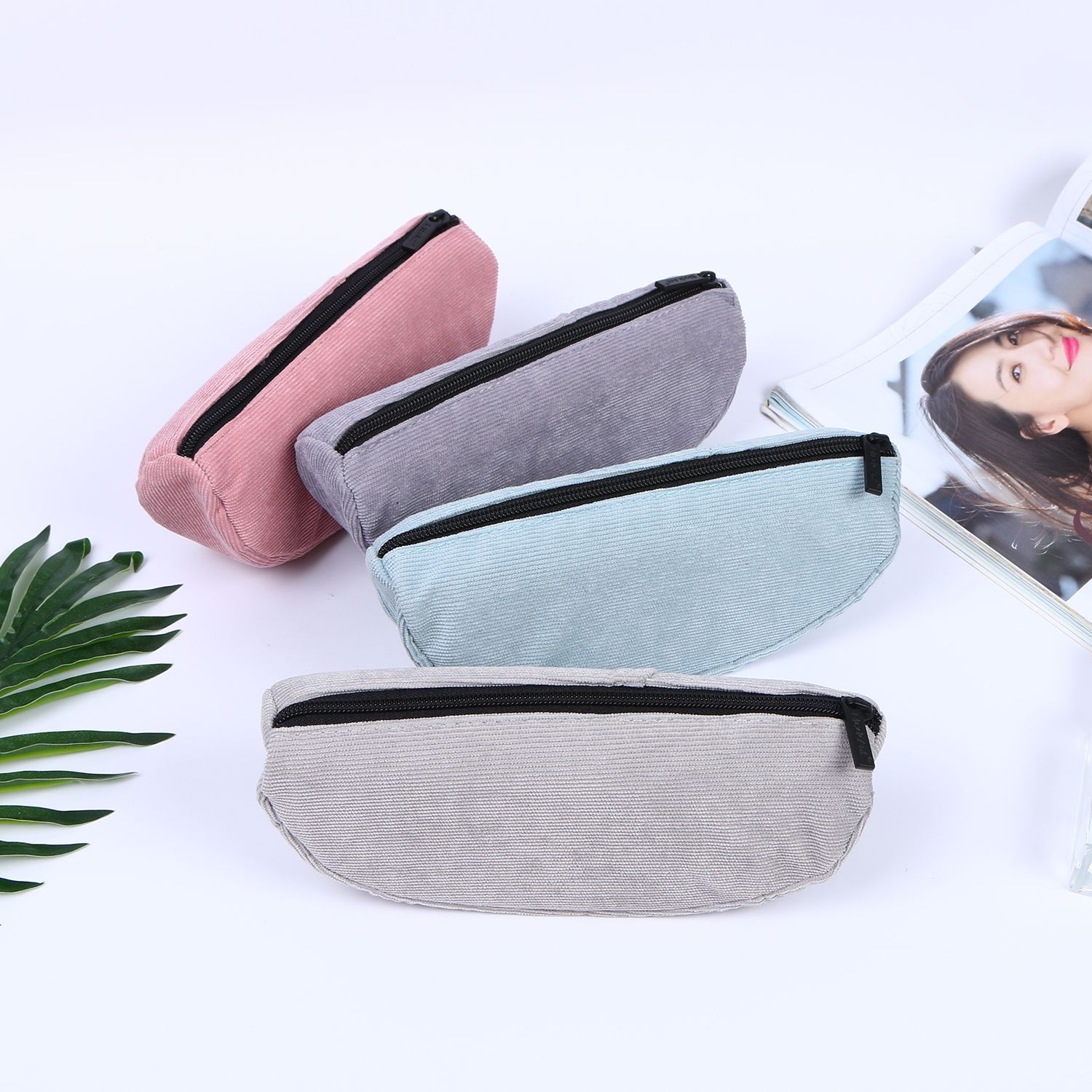 黑蚂蚁文具 简约纯色笔袋大容量文具袋铅笔袋 pencil case