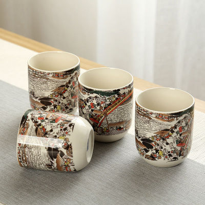 Kunkun Ceramics Ceramic Blue and White large-capacity Tea cups, Gongfu tea sets, simple Japanese tea brewing cups for home use, tasting cups, master cups 005 detail image 6