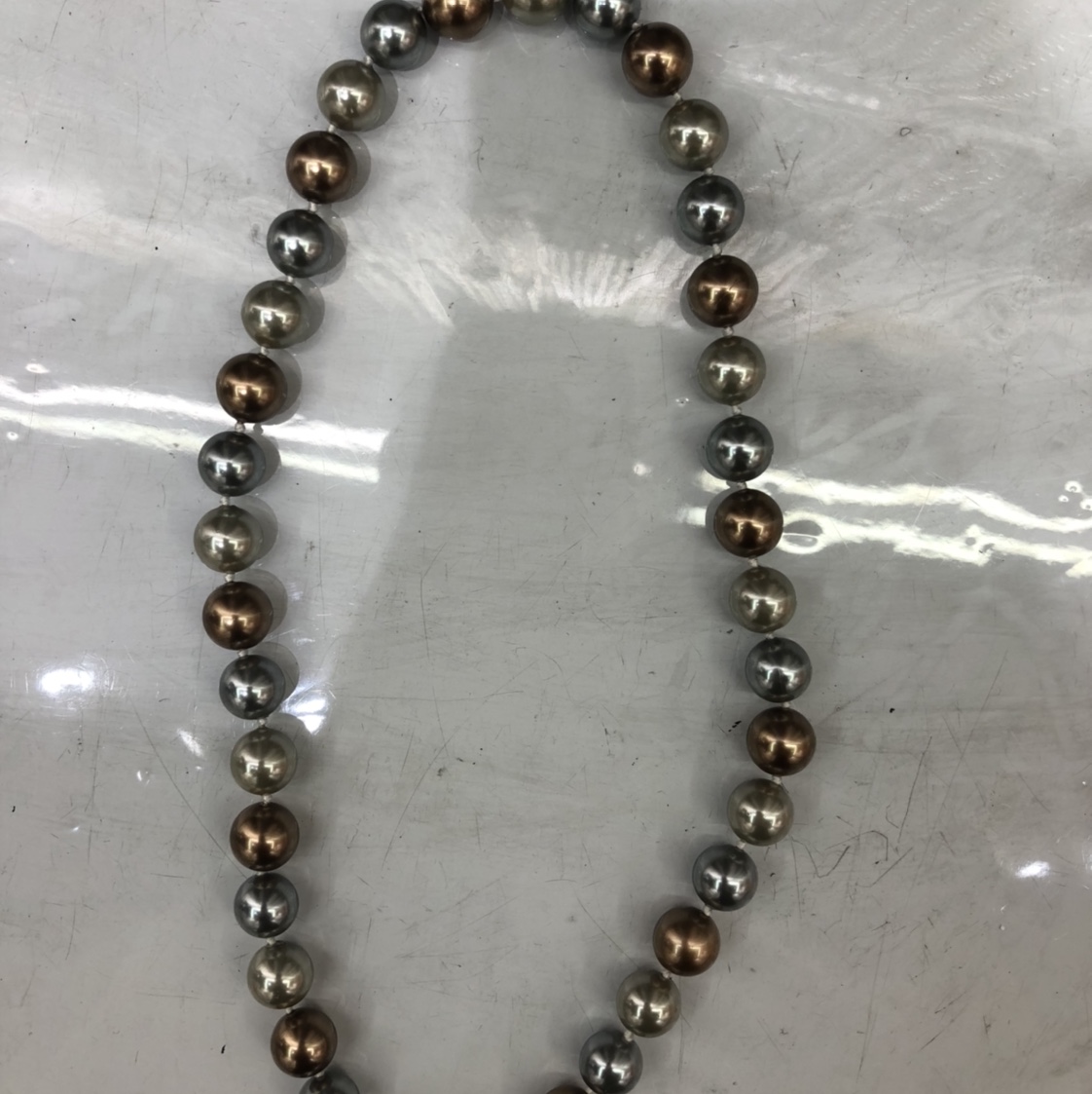 12厘贝壳珍珠项链，欧美风格，高级感珍珠饰品 时尚女士首饰 简约大方耐用，大昌珠宝 Aooo 2