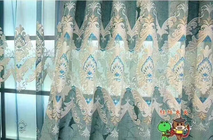 High-end water-soluble embroidered curtains for living rooms and bedrooms are priced in meters undefined