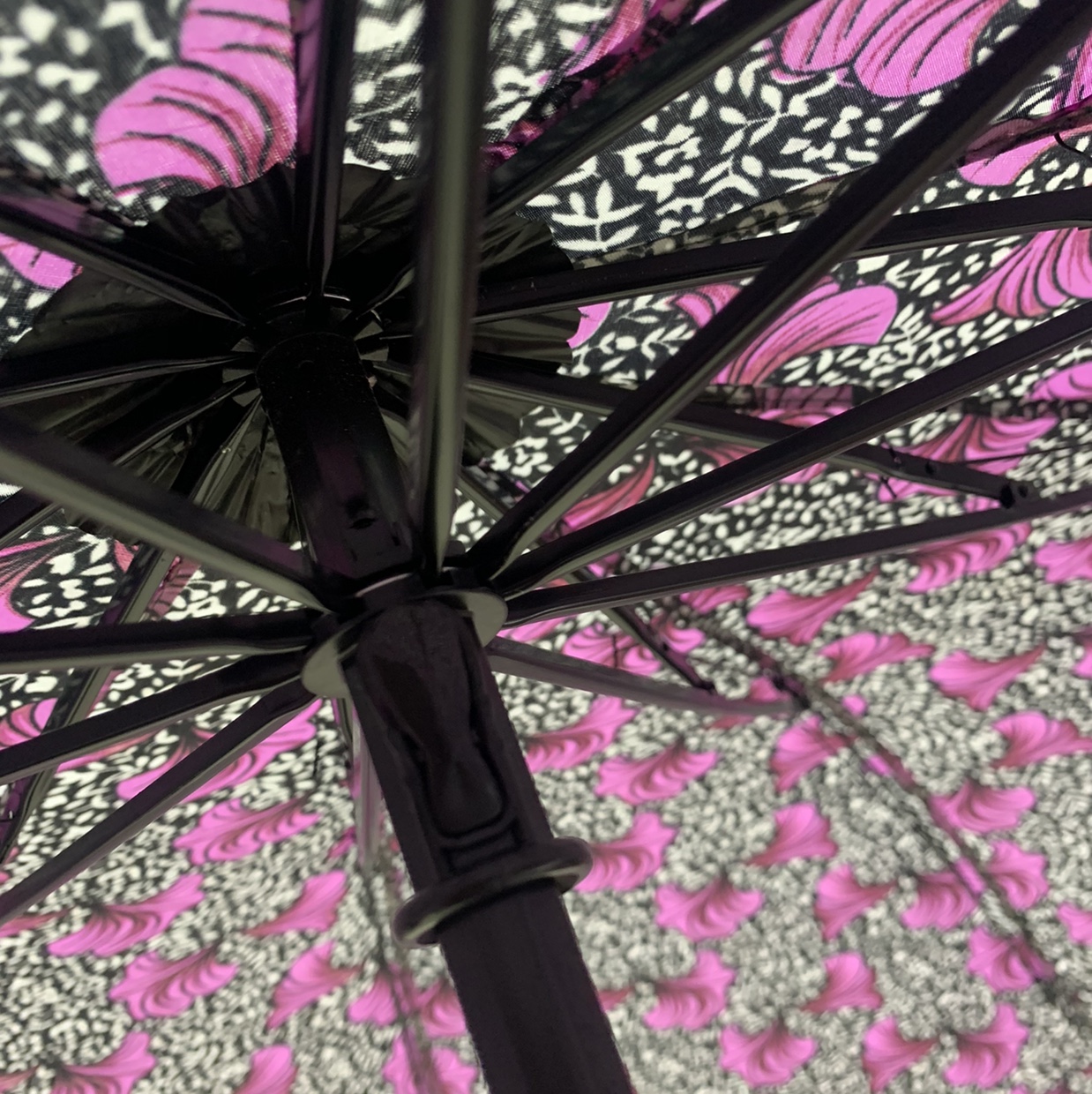 70*10K三折外翻牵牛花碰击布手开晴雨伞详情图6