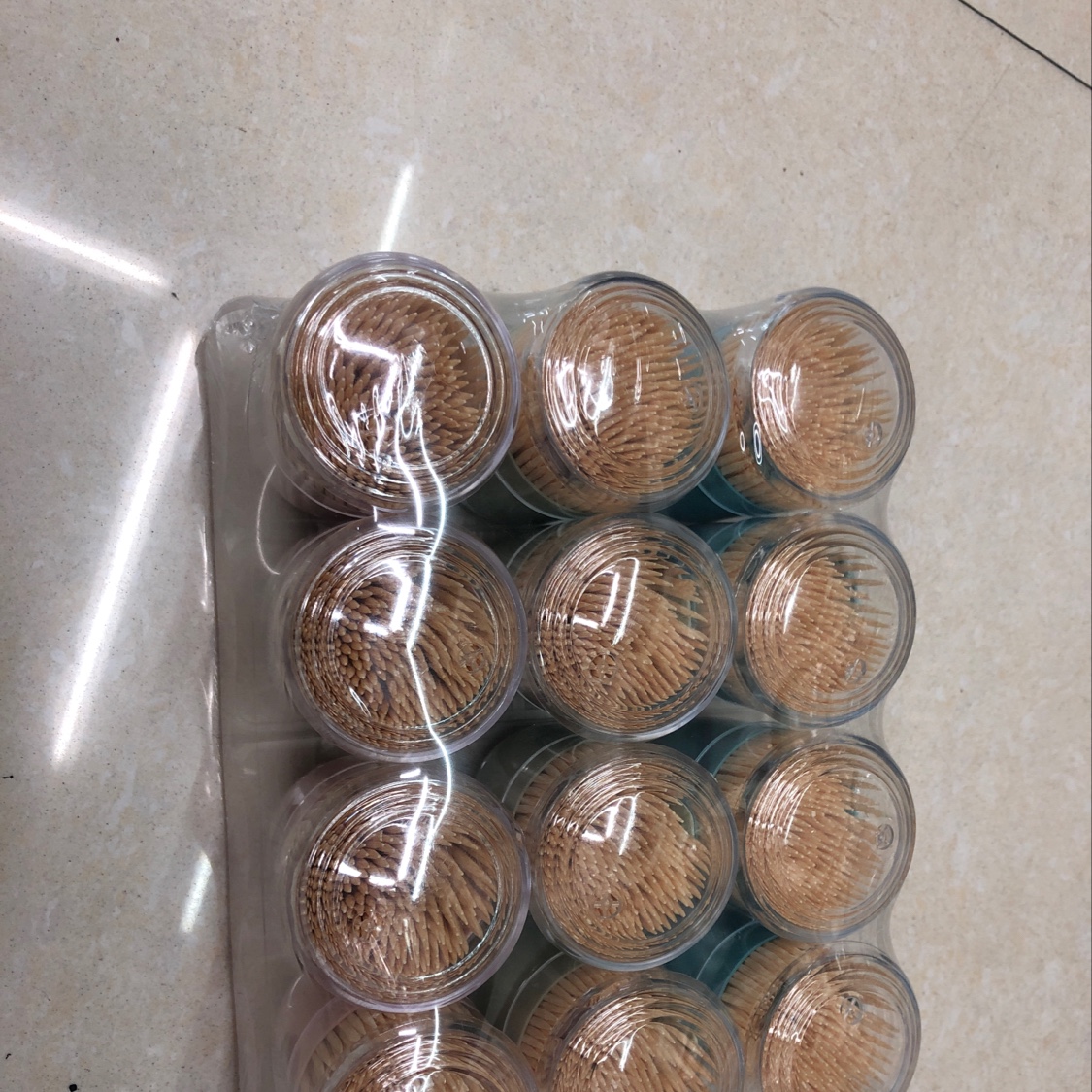 Disposable box Toothpick Double - headed Bamboo toothpick Tool Household bamboo thin bamboo toothpick round packaging thumbnail