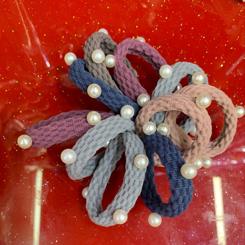 Plaid 4 beads of rubber band 10 per tie thumbnail