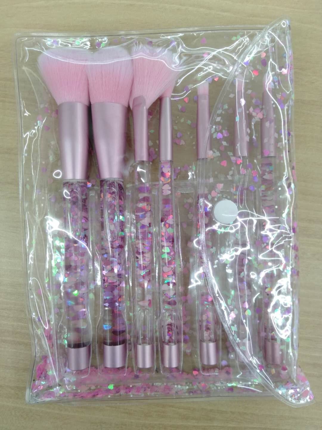 7 sets brush scatter paint, bevel eyebrow brush