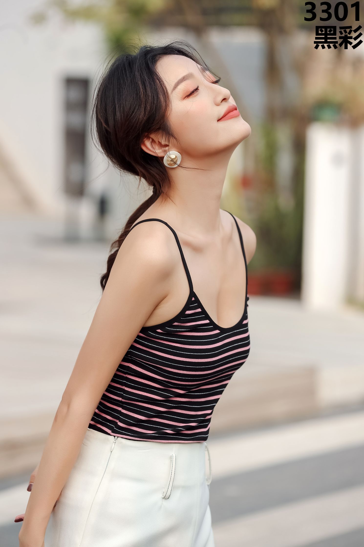 V Tie Cup Breathable Vest One Piece Seamless All-In-One Stress Relief Comfort Underwear 20400231 Specification drawing