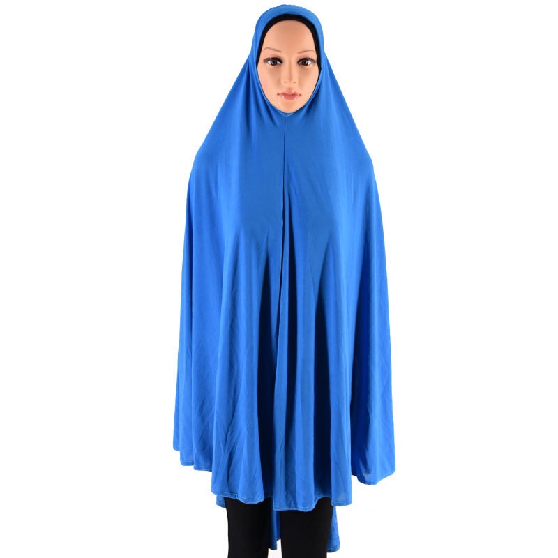 厂家直销批发穆斯林袍子纯色水晶麻冰丝回族小礼拜服