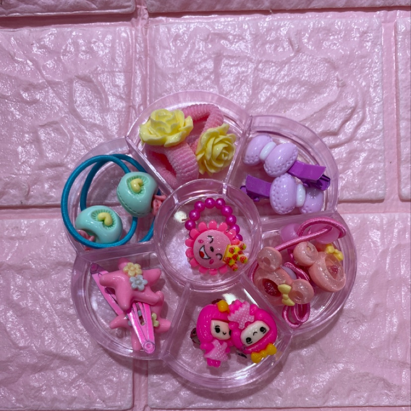 Children's plum box set ring rubber band clip ear clip series thumbnail