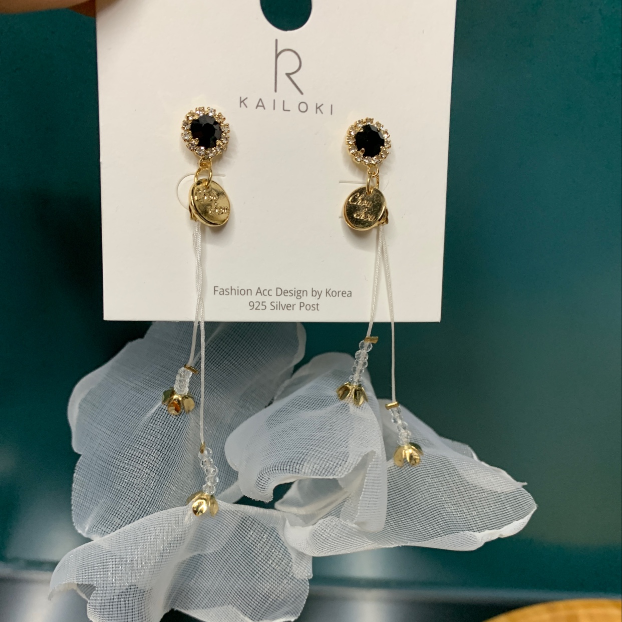 饰品/耳环/耳饰/米珠耳环/编织水晶耳钉产品图