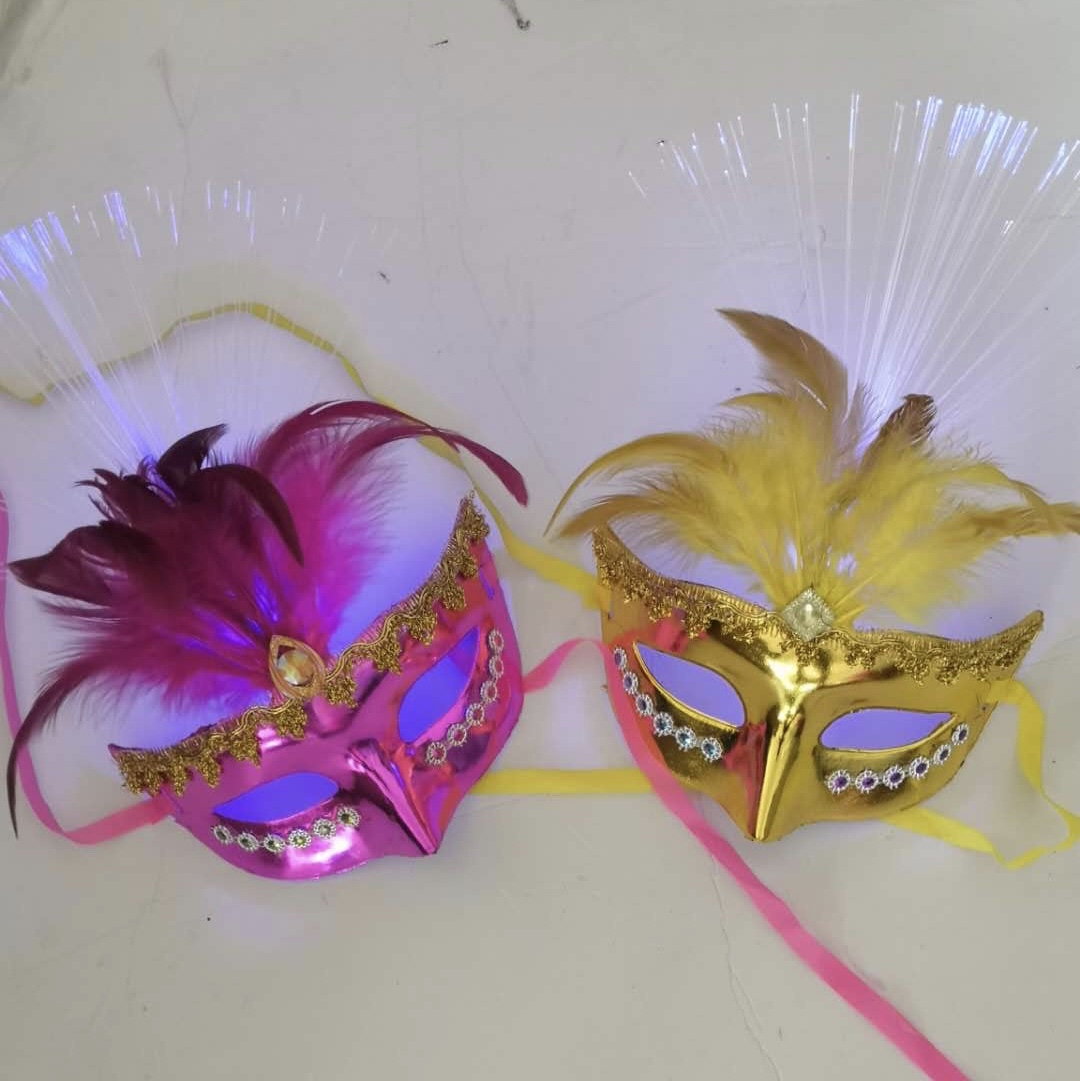 Carnival ball Fiber optic light mask