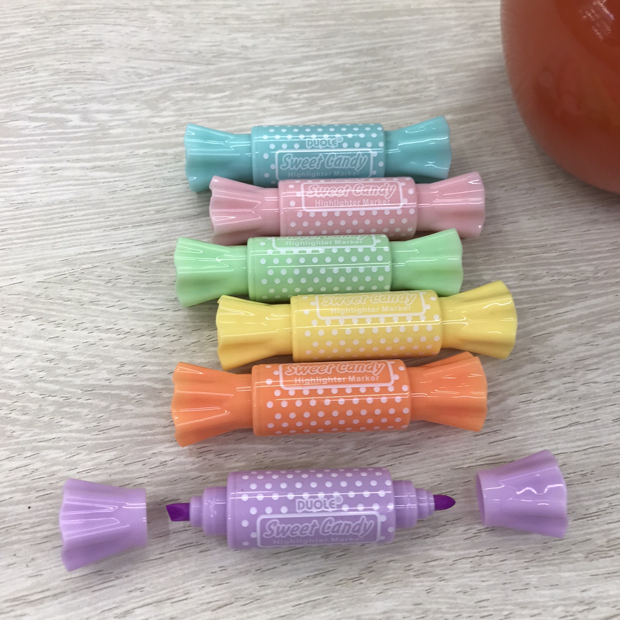 Two-headed candy highlighter mini highlighter