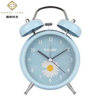 Creative 4 "round Daisy personality bell Bell Children students with night light mute scan metal bell bell bell