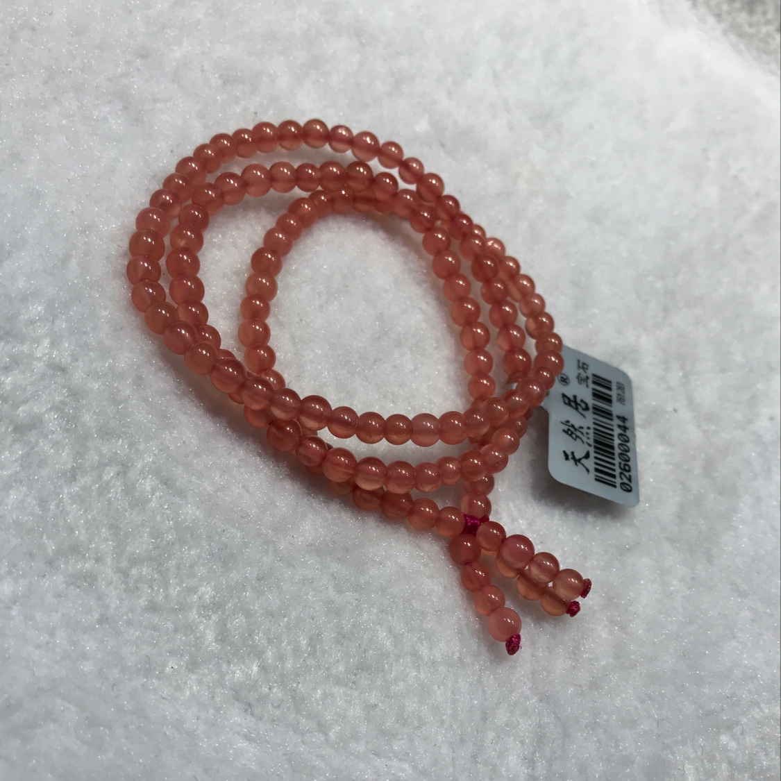 （天然居珠宝）红纹石手链0.4