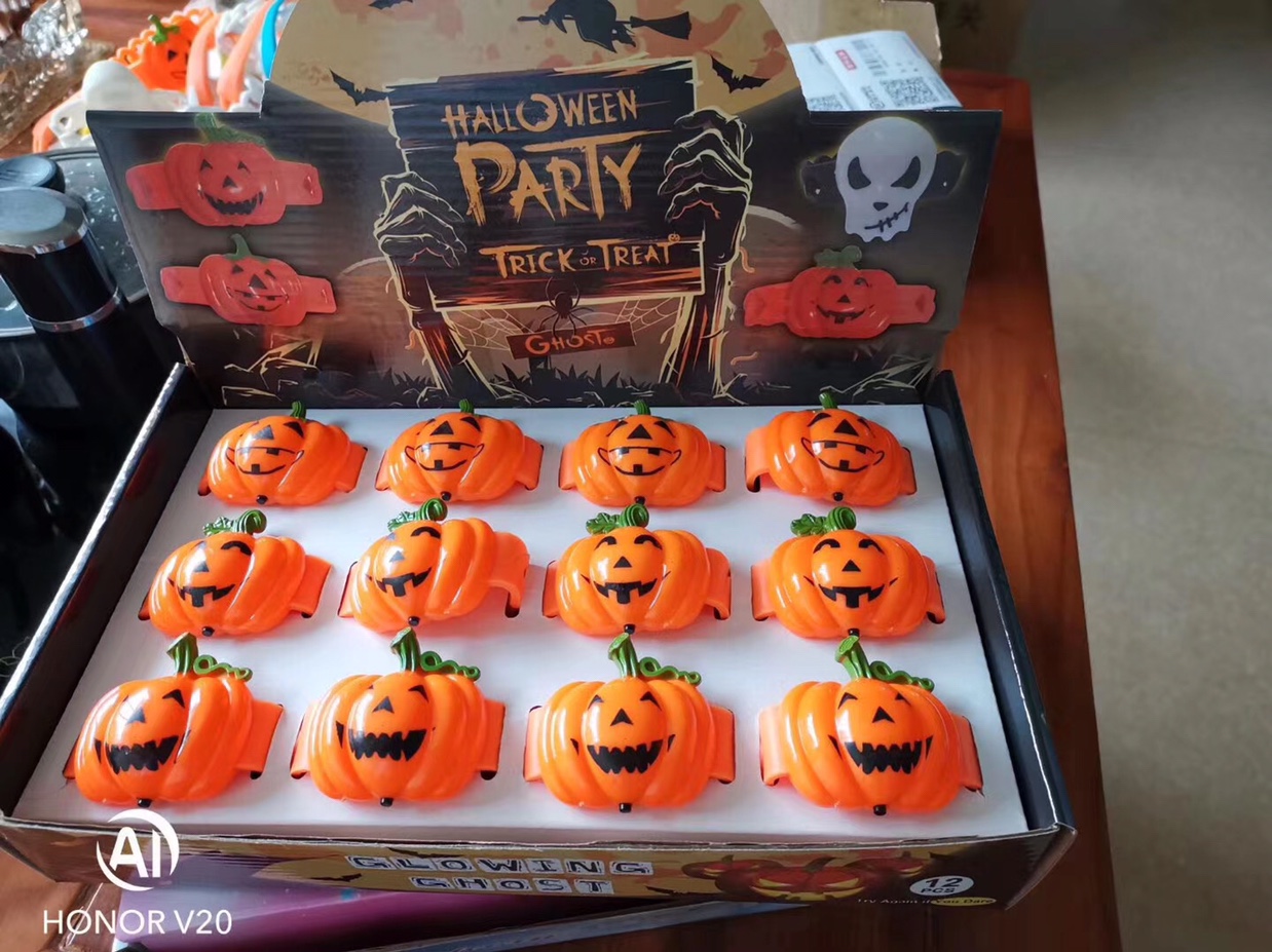 Wholesale of pumpkin scenic wristbands for Halloween and Ghost Festival Specification image