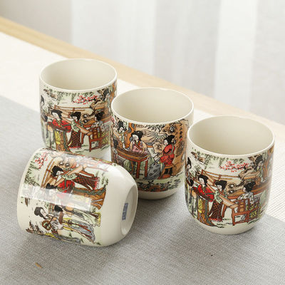 Kunkun Ceramics Ceramic Blue and White large-capacity Tea cups, Gongfu tea sets, simple Japanese tea brewing cups for home use, tasting cups, master cups 005 detail image 7