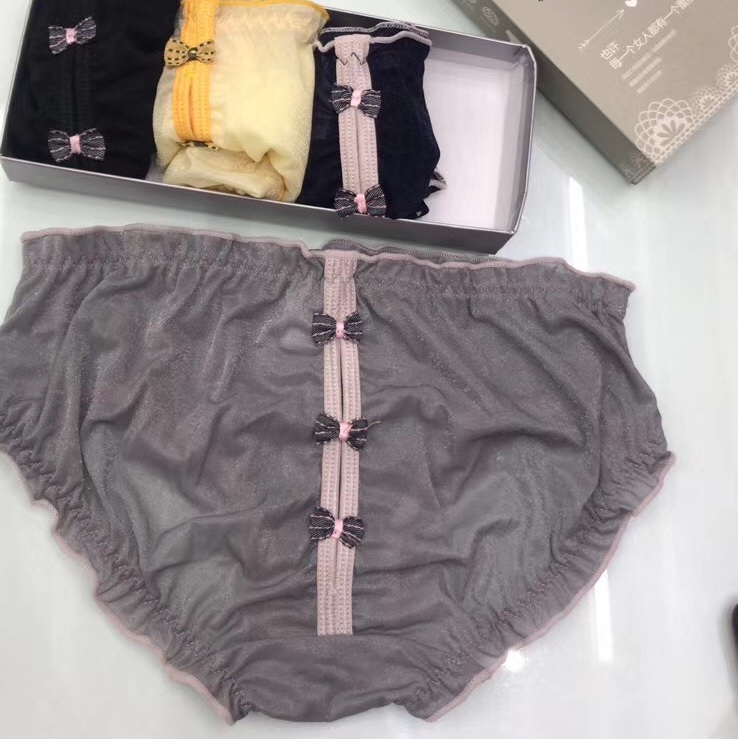 Pure Cotton Breathable Lightweight Comfortable Modal Comfortable Lace Series Briefs -3