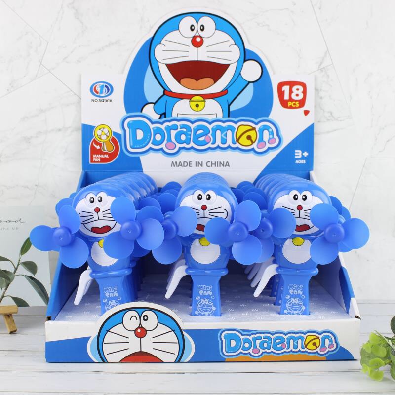 叮当猫小双头，手压风扇。