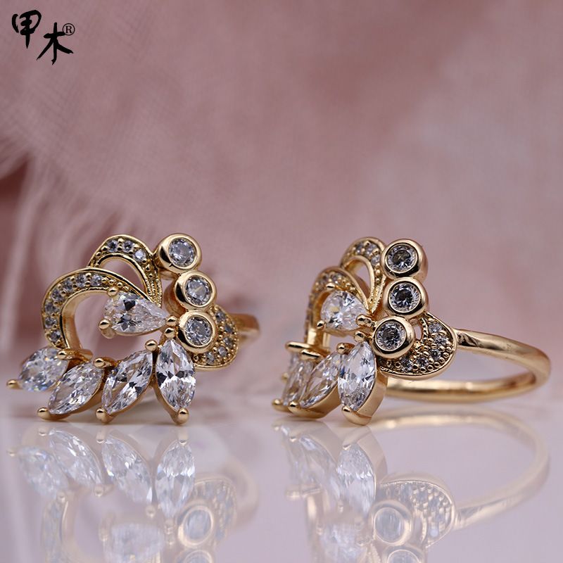 تصنع خواتم أزهار من ذهب الزهر الزخمي detail image 5