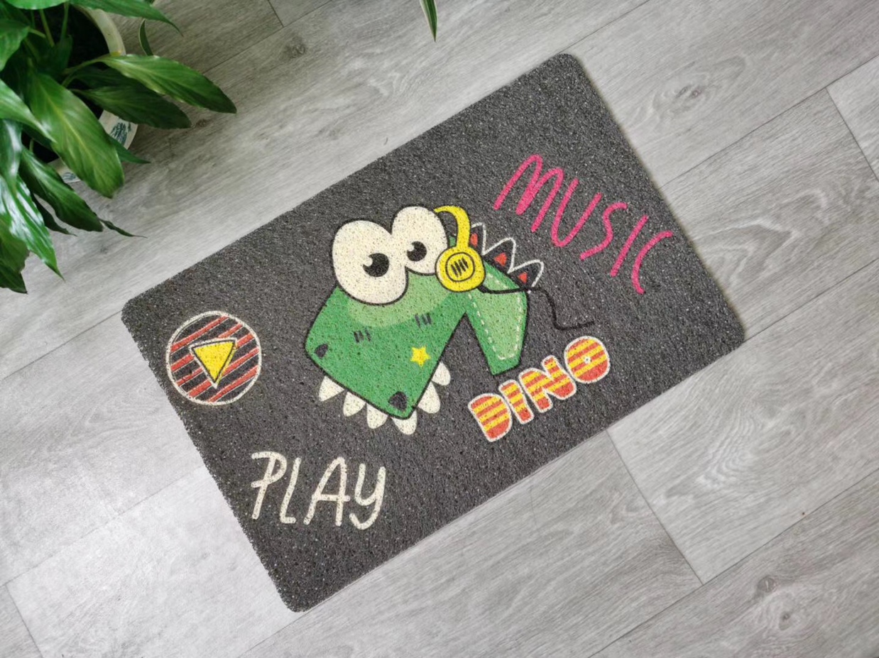 40*60 Brushed Contradict Printed Cartoon Floor Mat, Anti-Slip And Wear undefined