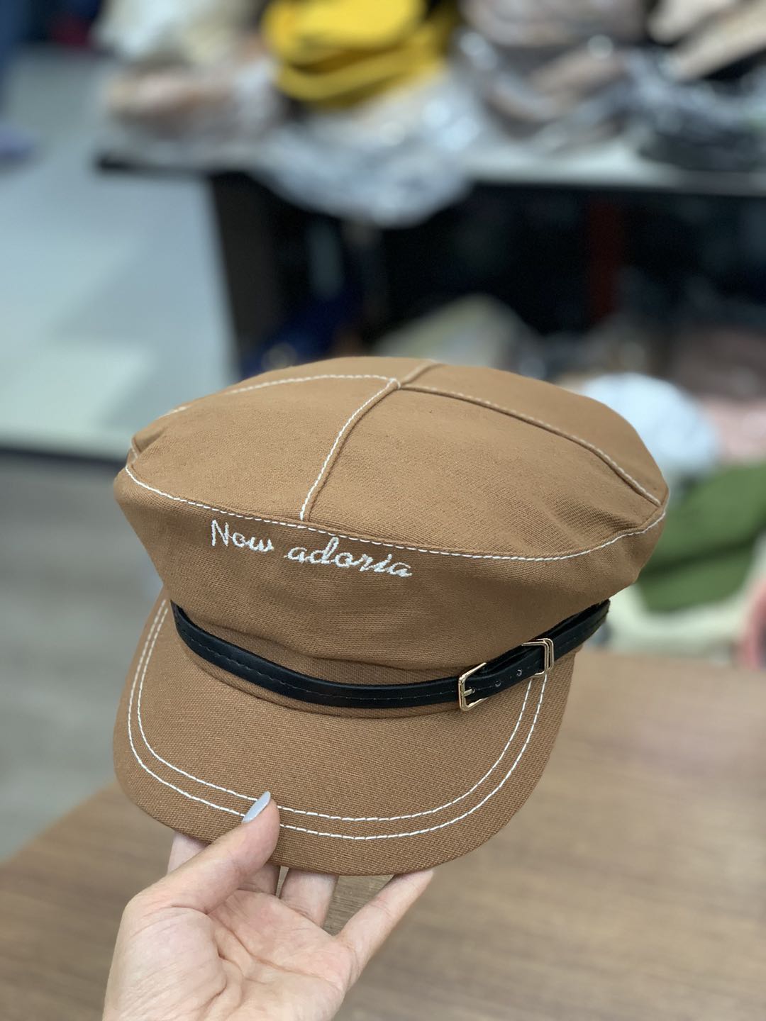 网红款八角帽子贝雷帽女秋冬天冬季韩版百搭英伦复古潮画家报童帽