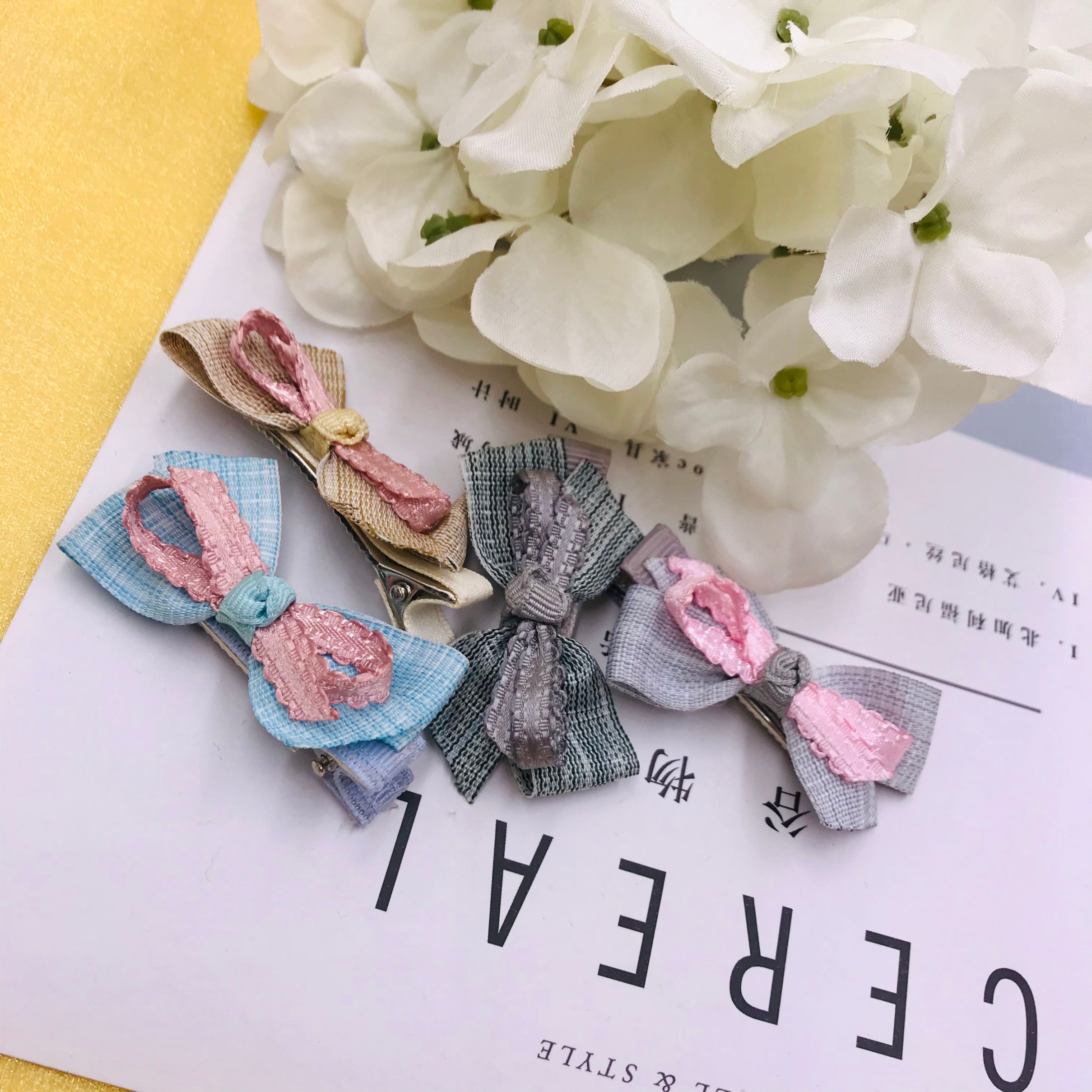 NT218- Jianjian Wave Colorful Hair Clip Decoration DIY Material