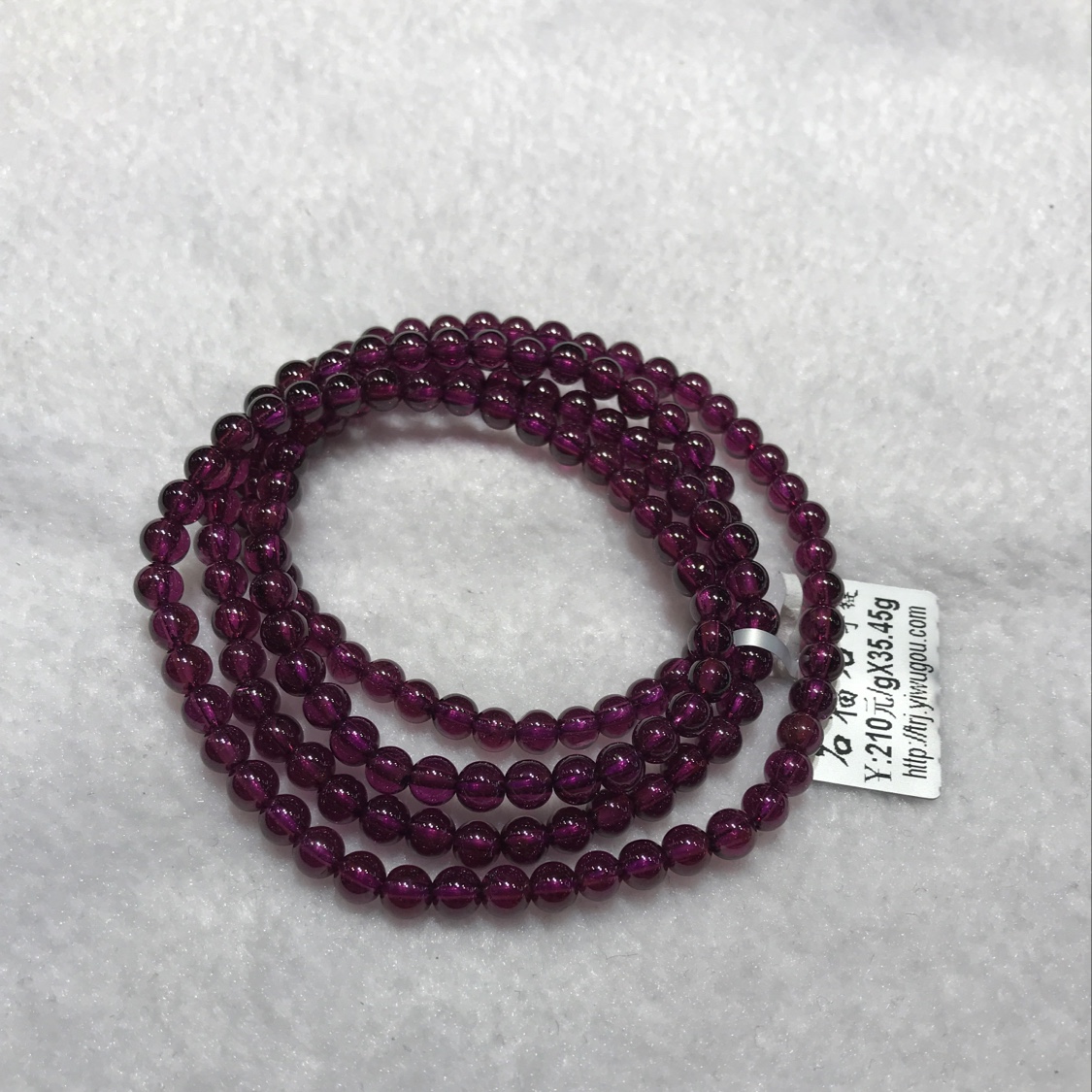 （天然居珠宝）石榴石手链   0.5产品图