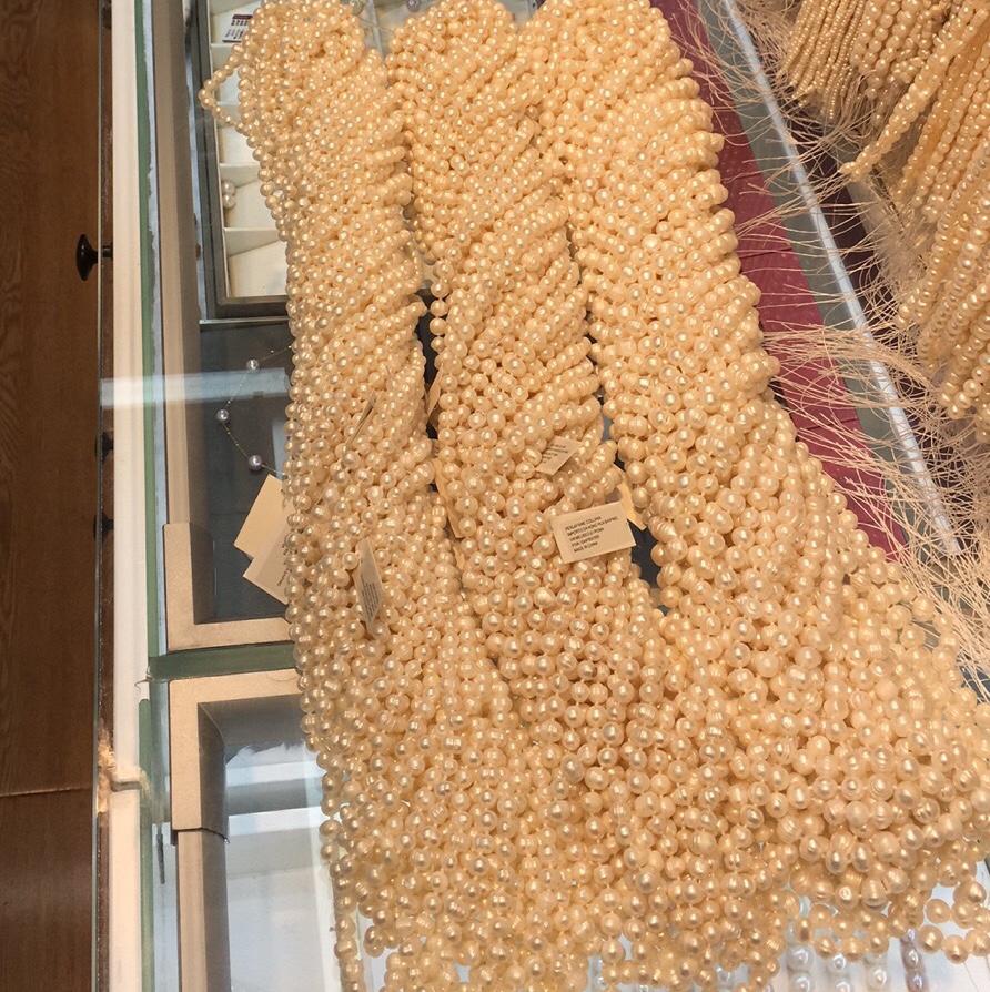淡水珍珠项链120cm8-9冲头、珍珠项链、珍珠、毛衣链、