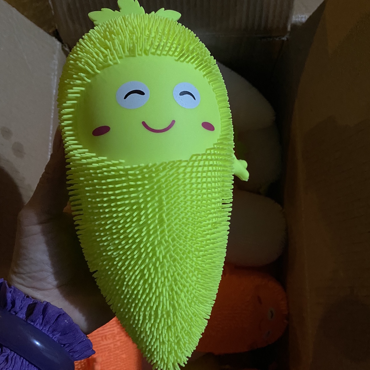 A set of 144 pieces of Yancan toy soft radish mixed color details Picture