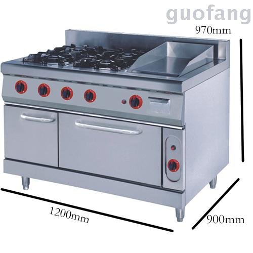 Four-burner gas stove, grill, oven and electric oven X-998/998A detail image 2