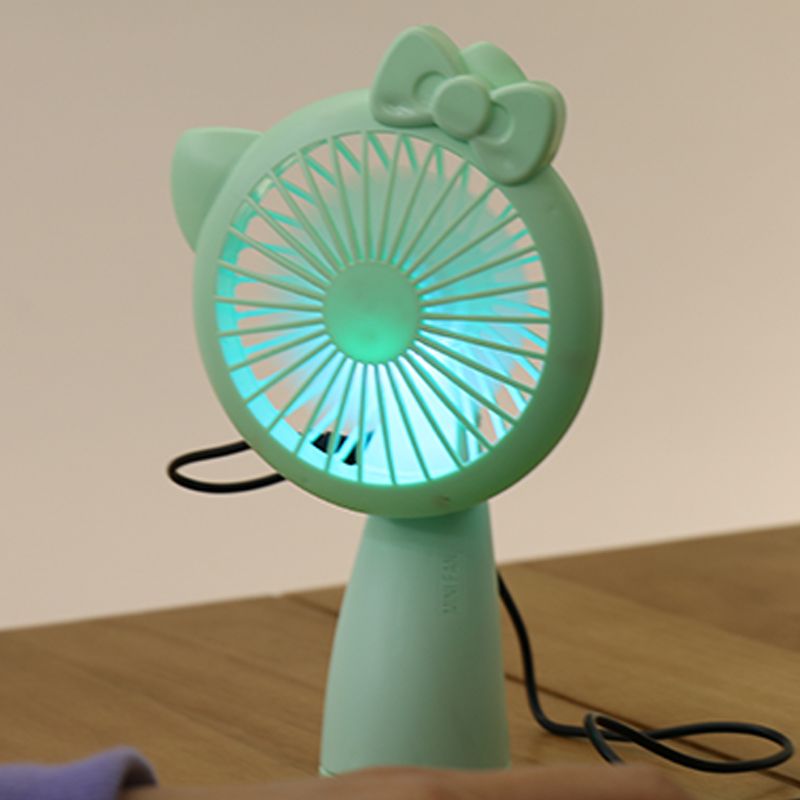 Best-selling student fan, small handheld, silent, strong wind force, portable, cute cartoon mini electric fan detail image 5