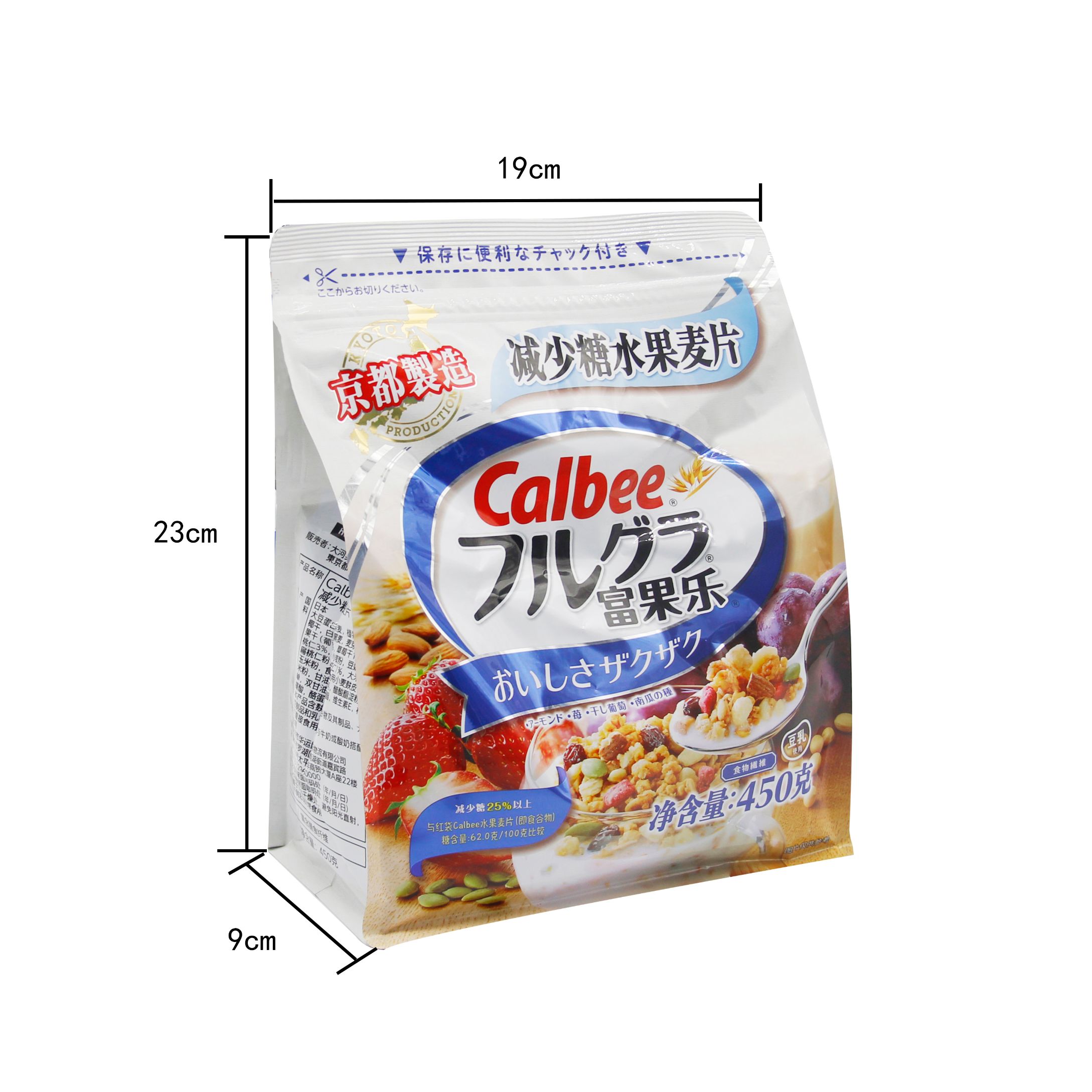 卡乐比 水果麦片（低糖）450g产品图