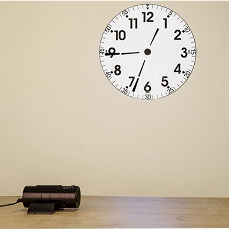 光控4代led遥控投影钟遥控射钟静音台钟客厅挂钟数字时钟表电子钟白底实物图