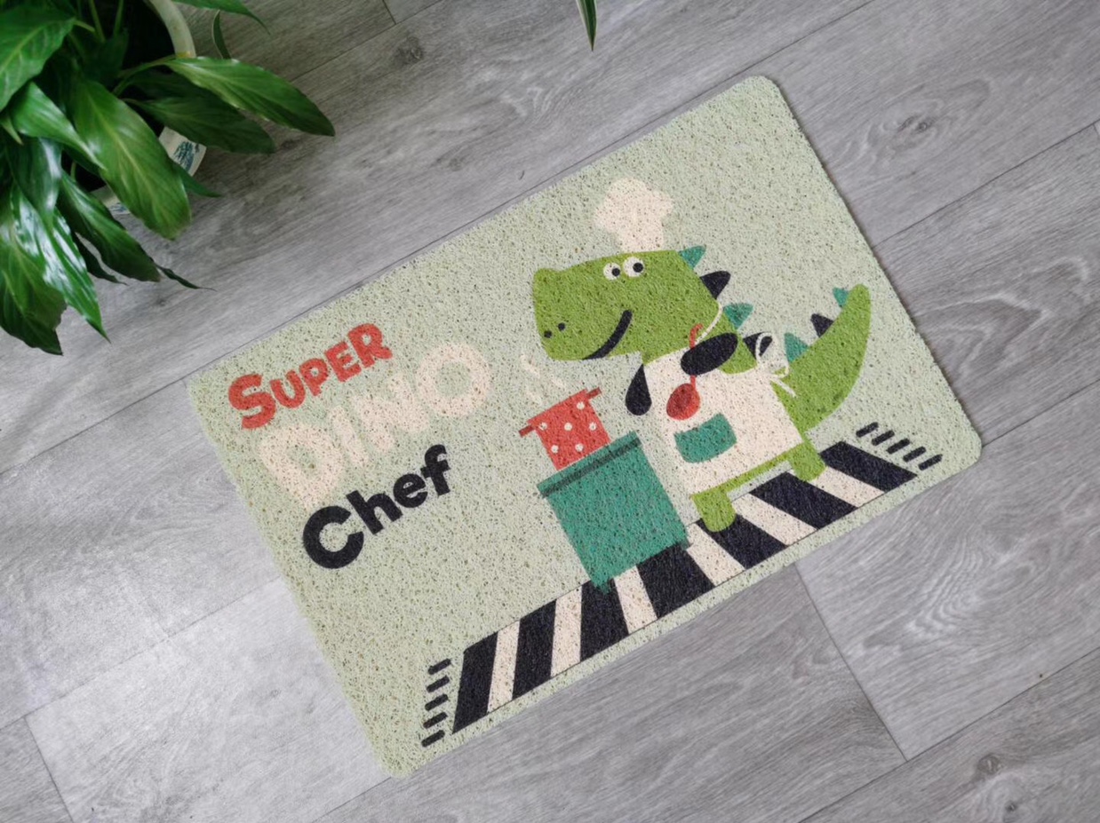 40*60 Brushed Contradict Printed Cartoon Floor Mat, Anti-Slip And Wear undefined